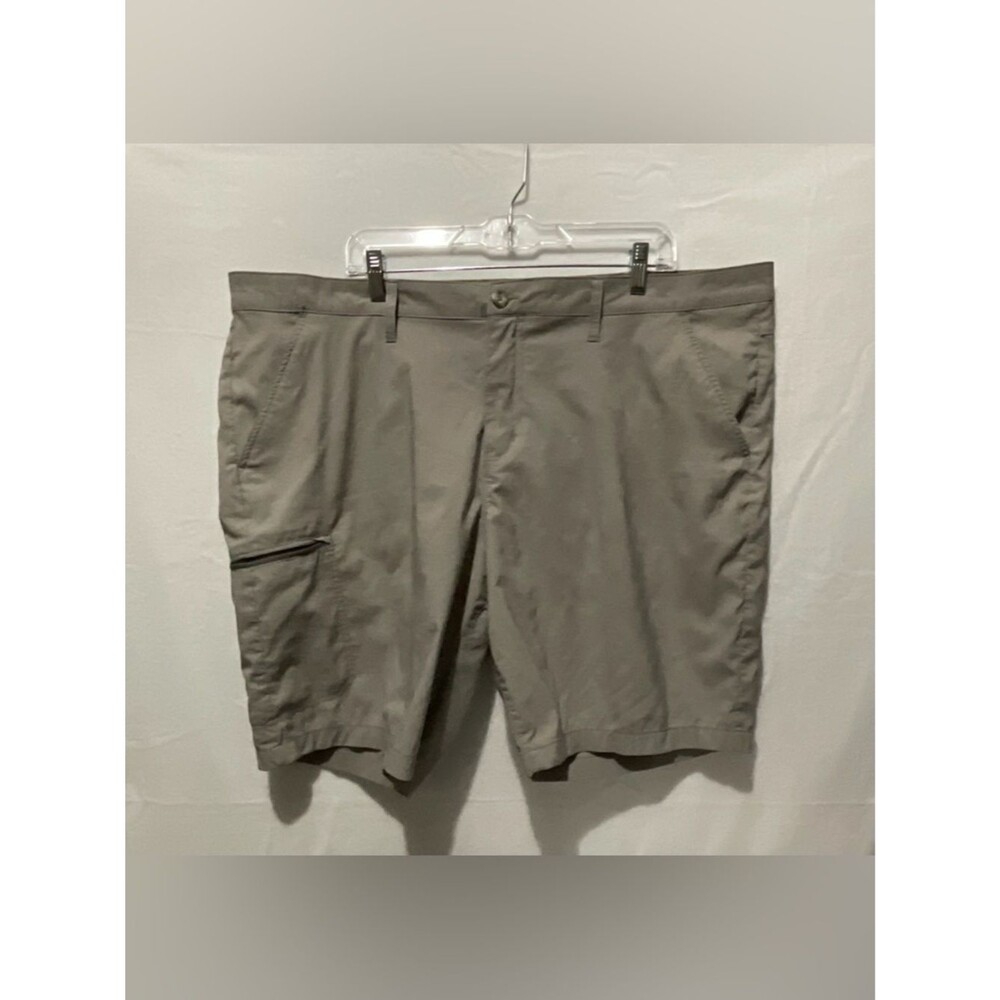 Weatherproof Vintage Men's 44 Utility Stretch Shorts Khaki Nylon Spandex Hiking